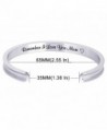 Inspirational Bracelet Stainless Rememeber Bangle in Women's Cuff Bracelets