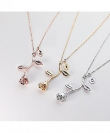 Rose Pendant Necklace Bridesmaid Christmas in Women's Pendants