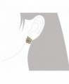 Sterling Silver Mother Hibiscus Earrings in Women's Stud Earrings