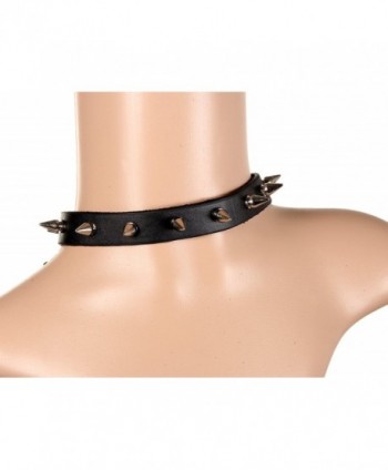 Flongo Womens Leather Necklace Neckband