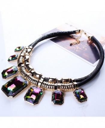 YAZILIND Colorful Pendant Statement Necklace in Women's Collar Necklaces