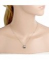 EVER FAITH Sterling Zirconia Necklace in Women's Pendants