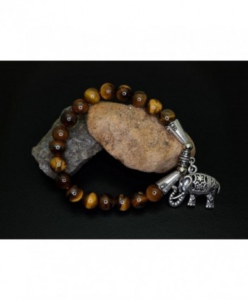 Falari Elephant Bracelet Tiger Eye B2448 TE