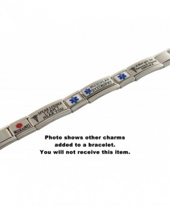 Dementia Medical Alert Italian Bracelet in Women's ID Bracelets