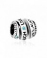 ReisJewelry Live Love Laugh Charm Trinity Ring Spiral Charms Bead For Bracelet - CH1850EIAZ6