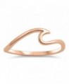 Wave Ocean Sea Thumb Stackable Ring New .925 Sterling Silver Band Sizes 4-10 - CL187Z26LU8