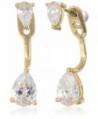 SHASHI "Asa" Whitney Earrings Jacket - Yellow Gold - CR12MXKQKT3