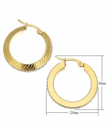 Stainless Plated Rhinestone Earrings 161104144012