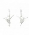 Sterling Silver Rhodium Plated 3d Arabesque Position Ballet Dancing Ballerina Earrings - CC11J4PCCJB