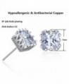 Plated Princess Square Zirconia Earrings