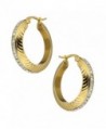 Stainless Plated Rhinestone Earrings 161104144012 in Women's Hoop Earrings