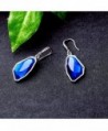 Gemstone Sapphire Bridesmaid Earrings Dangling in Women's Drop & Dangle Earrings