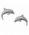 Corinna-Maria 925 Sterling Silver Dolphin Earrings Studs Tiny Mini Stainless Steel Posts and Backs - CO115VJPJ35
