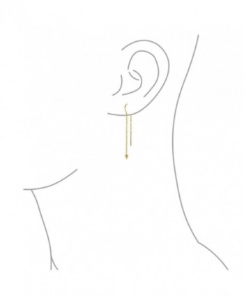 Bling Jewelry Plated Threader Earrings in Women's Drop & Dangle Earrings