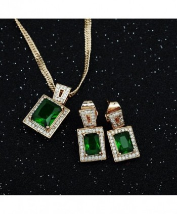 Wedding Womens Pendant Necklace Earrings in Women's Jewelry Sets