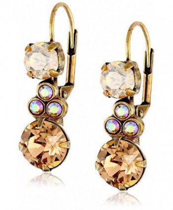 Sorrelli "Neutral Territory" Clustered Circular Crystal Drop Earrings - CS11P0VXTHH