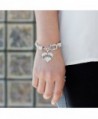 Autism Bracelet Silver Lobster Crystal in Women's Link Bracelets
