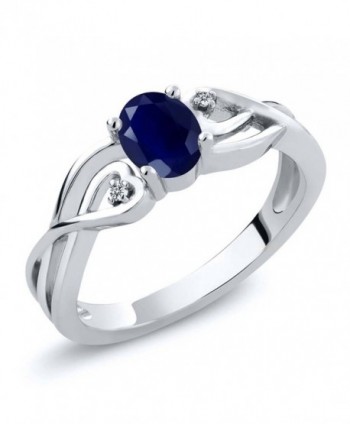 Sterling Sapphire Diamond Engagement Available - CS120OPPR9V