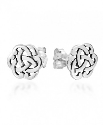 Interlocking Celtic Sterling Silver Earrings