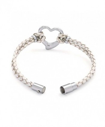 Bling Jewelry Stainless Leather Bracelet in Women's Wrap Bracelets
