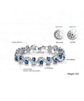 Jewelry Platinum Zirconia bracelet Wedding