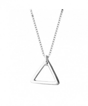 Helen de Lete Simple Geometry Sterling Silver Choker Necklace - CH12NEPYM3Z