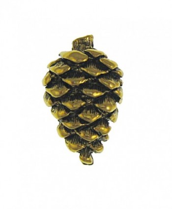 Pine Cone Gold Lapel Pin - C81172NZMRB