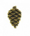 Pine Cone Gold Lapel Pin - C81172NZMRB