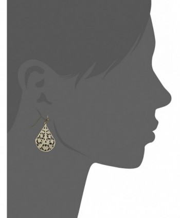 1928 Jewelry Gold Tone Filigree Earrings