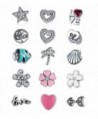 BAMOER 925 Sterling Silver Petite Memory Charms for Women Locket Neckalce - Ocean Charm - CL186ZGNLWR