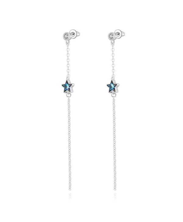 PLATO Earrings Five pointed Swarovski Crystals - CI12N82QJJ9