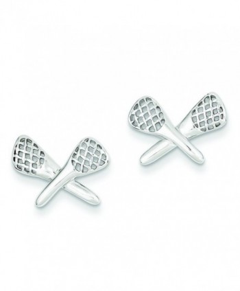 Sterling Silver Lacrosse Earrings - CA115732RV7