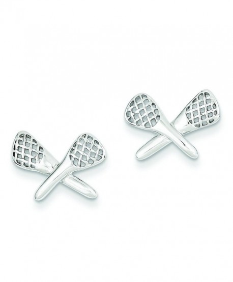 Sterling Silver Lacrosse Earrings - CA115732RV7