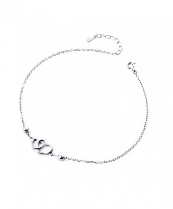 Anklet for Women S925 Sterling Silver Adjustable Foot bracelet - CQ1847U9XU7