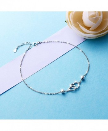 Anklet Sterling Silver Adjustable bracelet