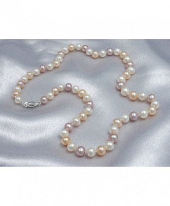 Multicolor Freshwater Cultured Necklaces Necklace in Women's Pearl Strand Necklaces