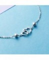 Anklet Sterling Silver Adjustable bracelet in Women's Anklets