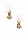 Sienna Sky Bulldog Puppy with Heart Collar Earrings 1949 - C912IGGFR13