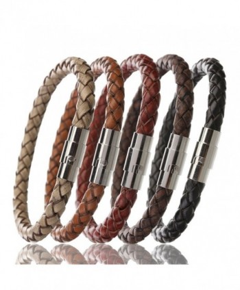 Linsoir Braided Bracelet Stainless Magnetic in Women's Bangle Bracelets