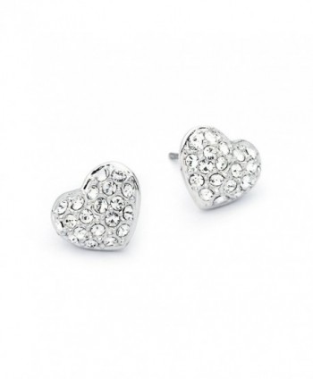 Rhodium Plated Earrings Swarovski Crystals