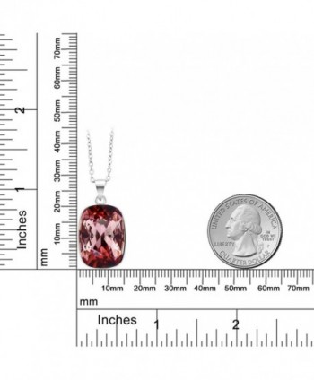 Rhodium 18x13mm Octagon Necklace Swarovski in Women's Pendants