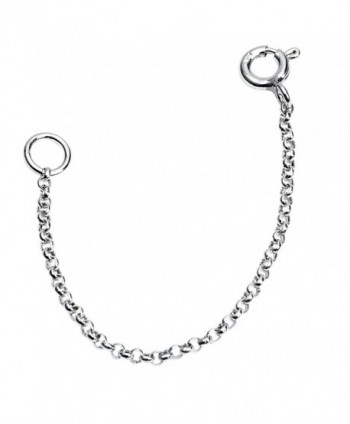 Authentic Sterling Silver Necklace Extender in Women's Chain Necklaces