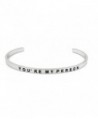 PERSON Inspirational Bracelet Friends Besties - Silver Tone - CT11ELC1V4J