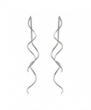 Threader Earrings Exquisite Earring Jewelry - white gold - CG17Y0MML8Q