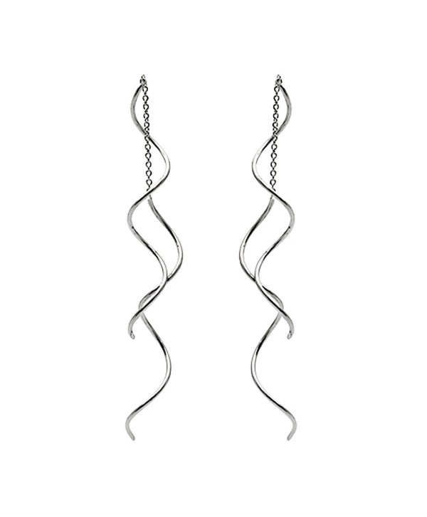 Threader Earrings Exquisite Earring Jewelry - white gold - CG17Y0MML8Q