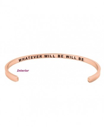 Inspirational WHATEVER Engraved Positive Bracelet