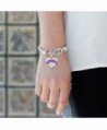Purple Bracelet Silver Lobster Crystal in Women's Link Bracelets