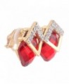 Grace Jun Rhinestone Earrings Piercing in Women's Clip-Ons Earrings