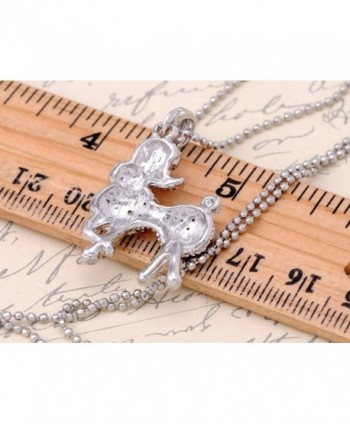 Alilang Silver Rhinestones Pendant Necklace in Women's Pendants