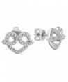 SOUFEEL Women's Brilliant Crystal Earrings 925 Sterling Silver Studs Earrings For Girls - CR184K780HL
